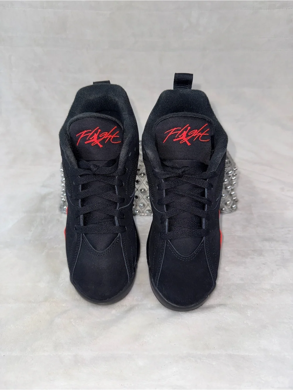 Jordan Kid Jumpman MVP 92 (GS) boy’s 5.5, 7 girls Black Sneakers with Red Flight